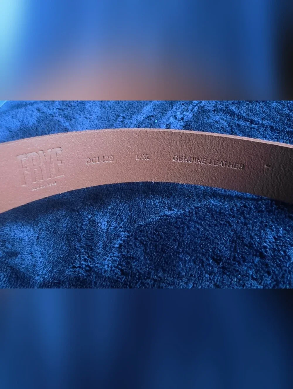 Frye Brown Genuine Leather Belt Strap